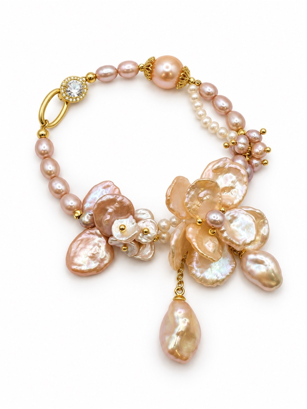 Blush Reef Pearl Bracelet RL6 - Picture 3 of 3